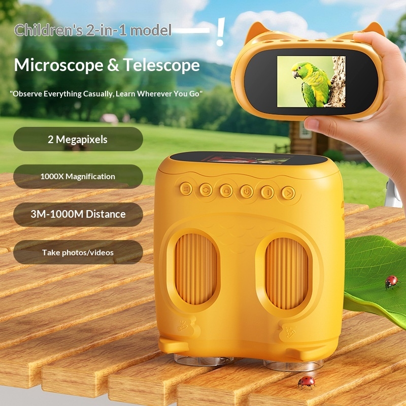 2-in-1 Educational Kids Binocu - Kids Outdoor Microscope review and price