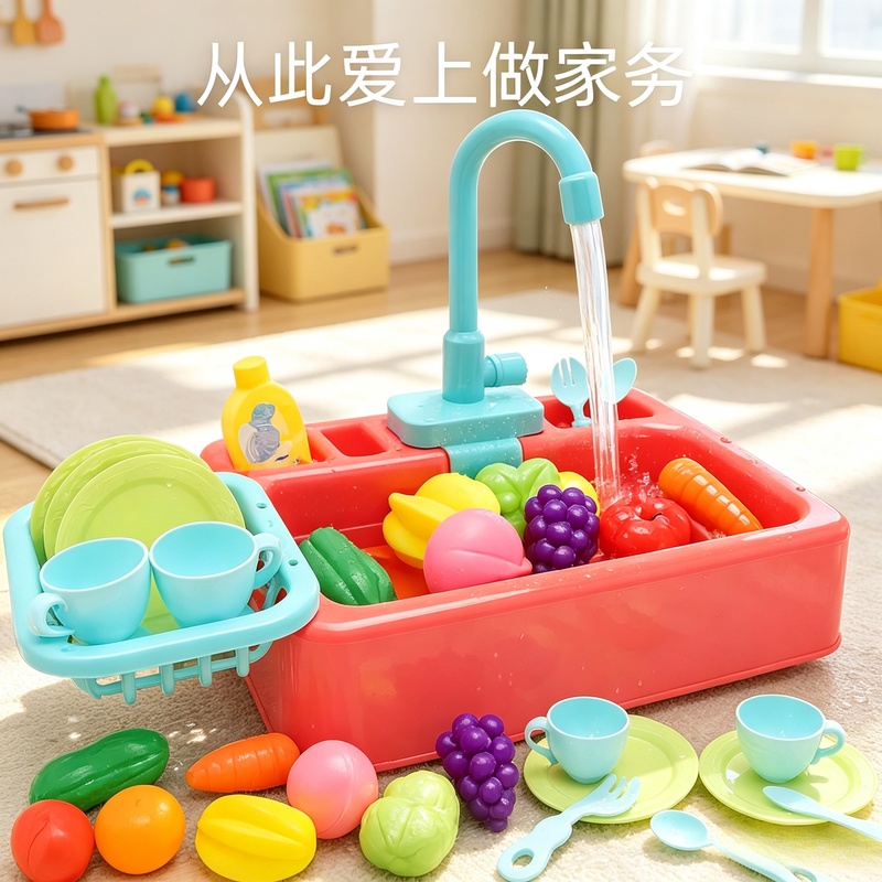 Kitchen Toy Plastic Dish‑Wash  - Kids Outdoor Mud Kitchen Accessories review and price