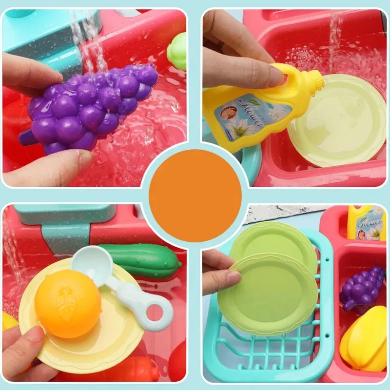 Kitchen Toy Plastic Dish‑Wash  - Kids Outdoor Mud Kitchen Accessories review and price