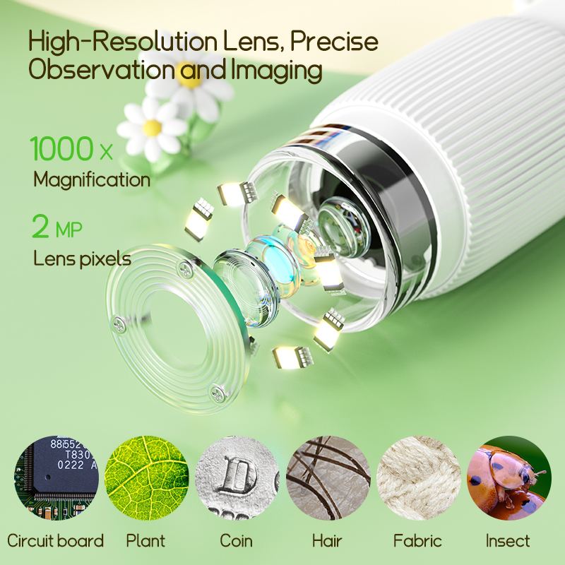 2.0 Inch Mini Pocket Microscop - Kids Outdoor Microscope review and price