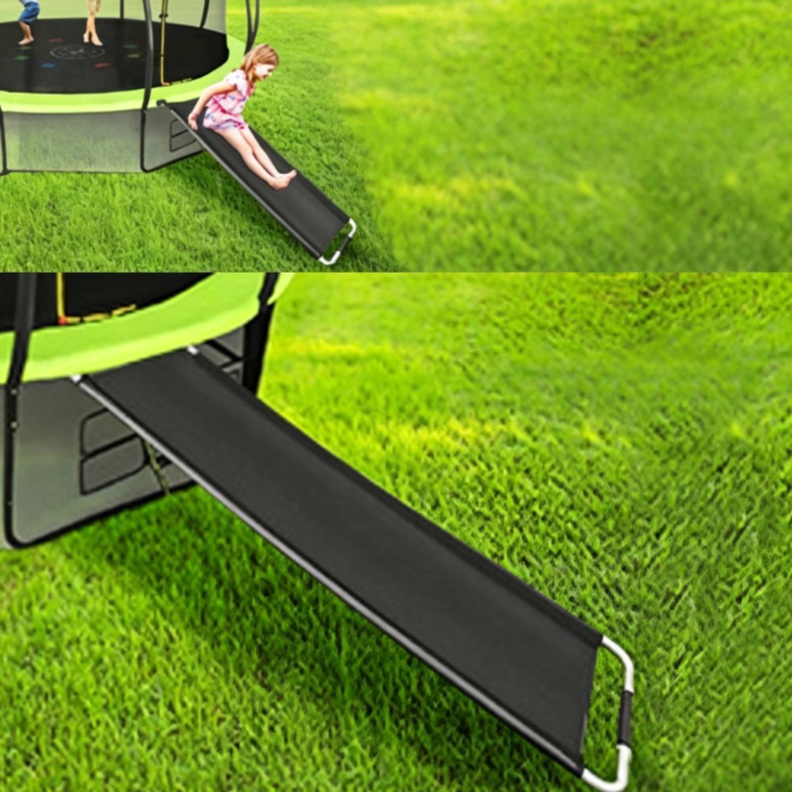 Kids Trampoline with Slide Ind - Kids Outdoor Climbing Equipment review and price