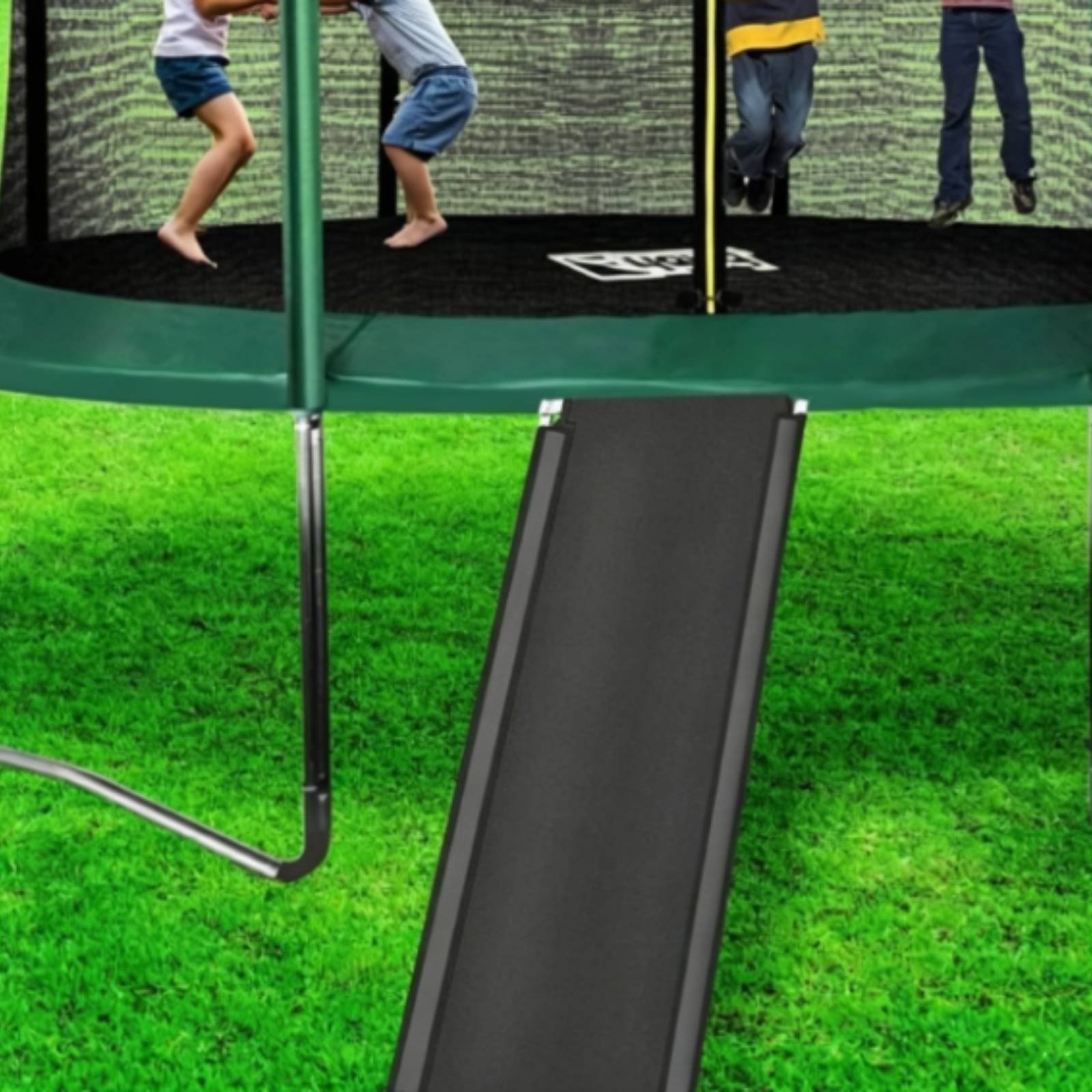 Kids Trampoline with Slide Ind - Kids Outdoor Climbing Equipment review and price
