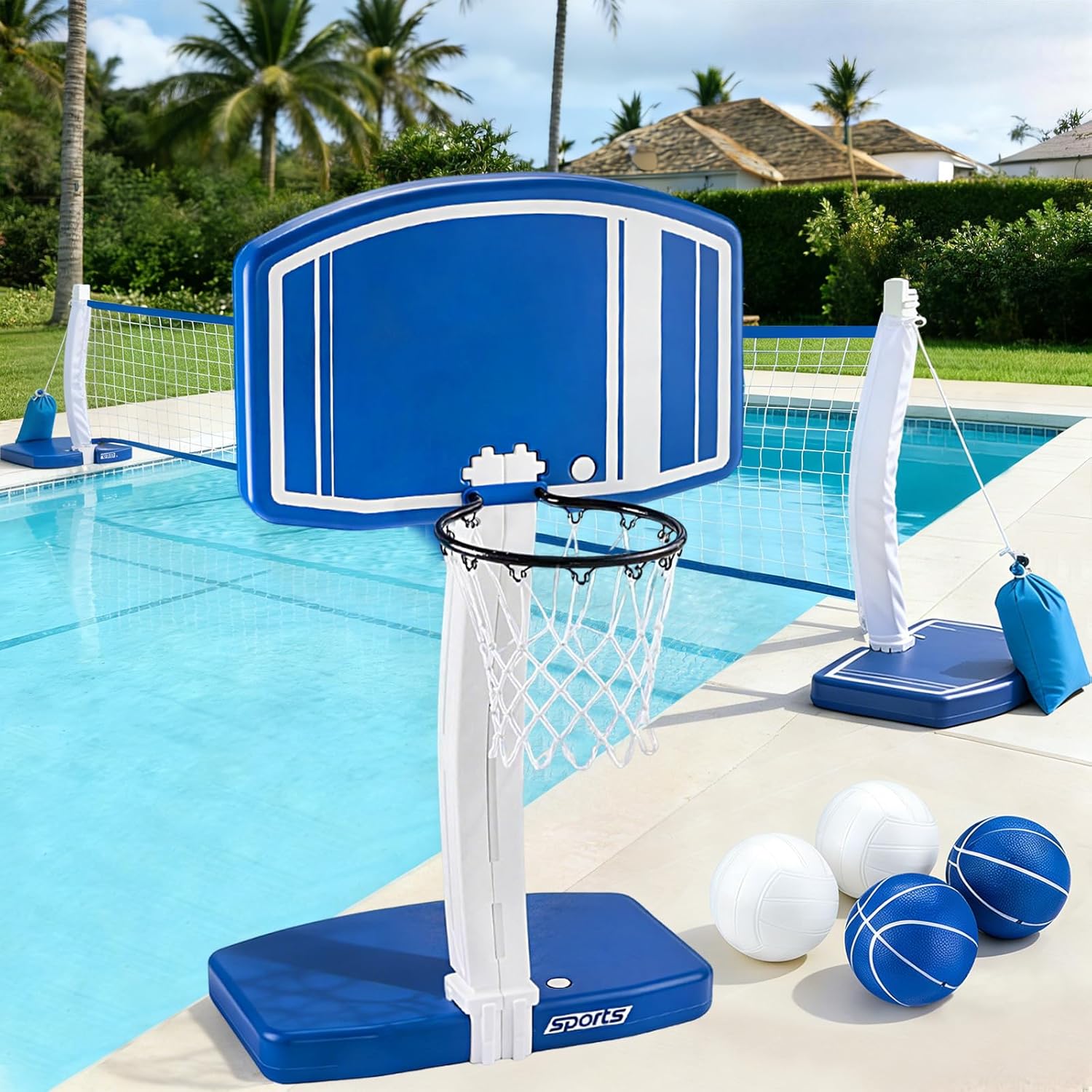 Above Ground Pool Basketball H - Kids Outdoor Games review and price