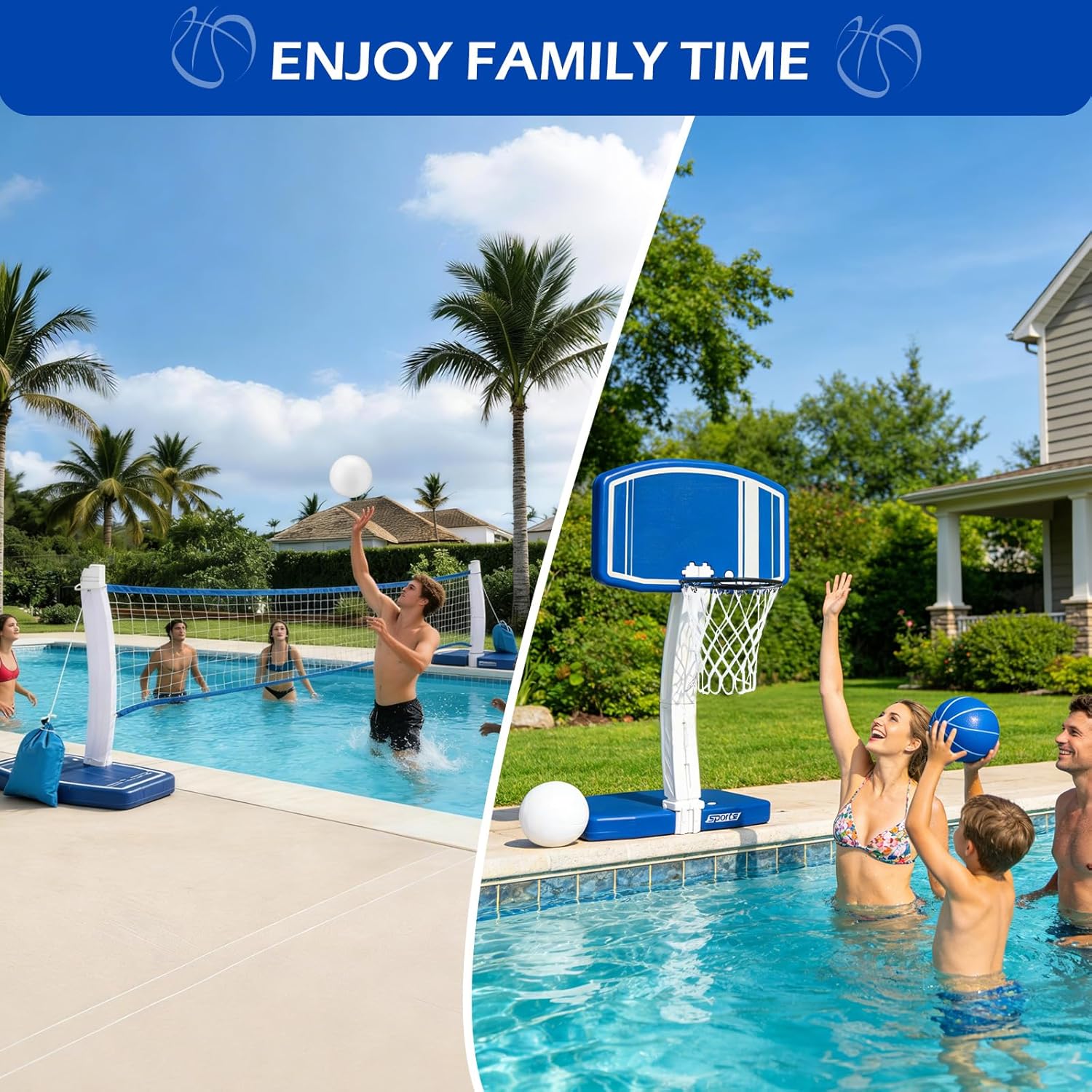 Above Ground Pool Basketball H - Kids Outdoor Games review and price