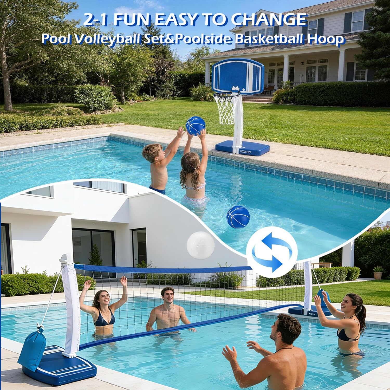 Above Ground Pool Basketball H - Kids Outdoor Games review and price