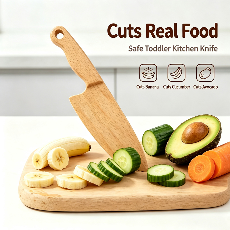 Wooden Kids Knife for Cooking  - Kids Outdoor Mud Kitchen Accessories review and price