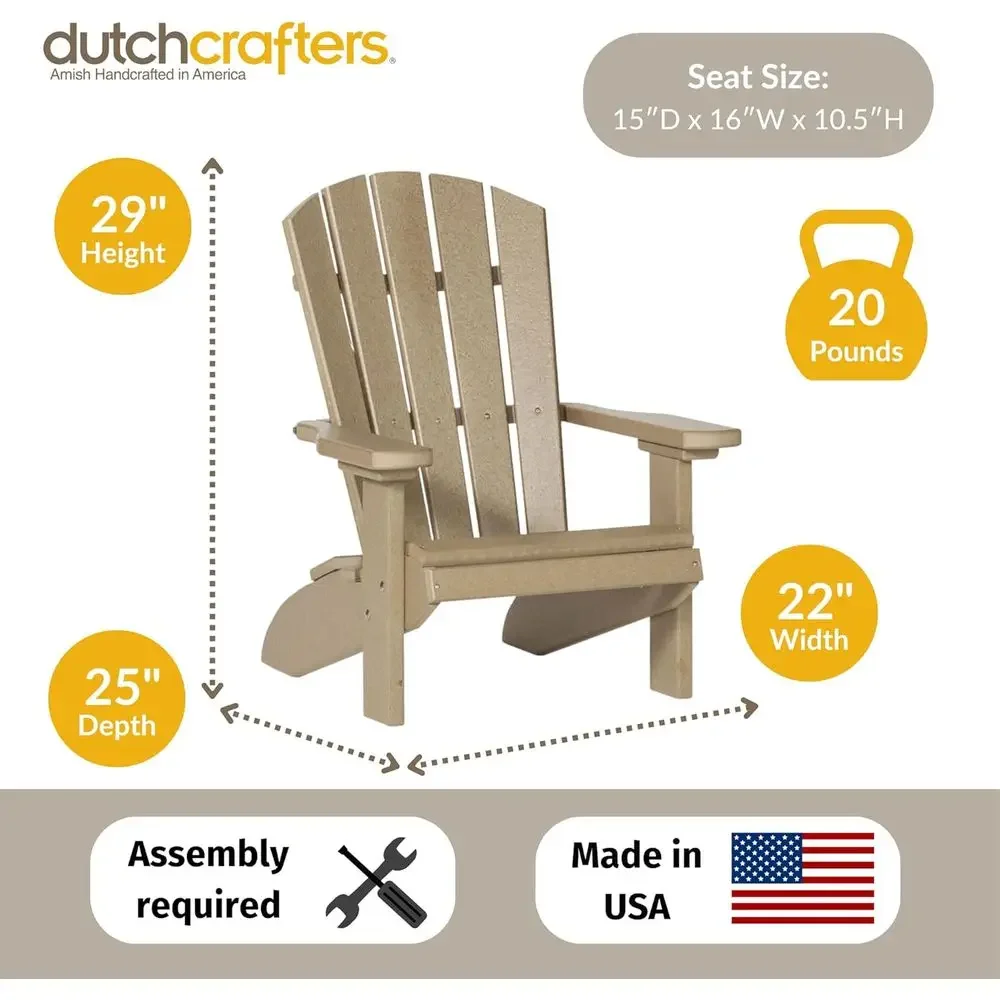Poly Kids Adirondack Chair, Ou - Kids Outdoor Adirondack Chair review and price