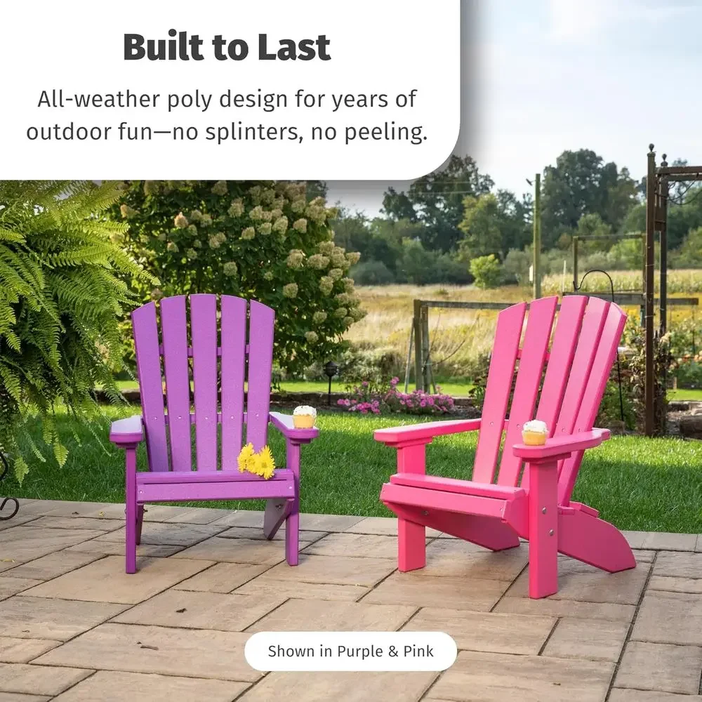 Poly Kids Adirondack Chair, Ou - Kids Outdoor Adirondack Chair review and price