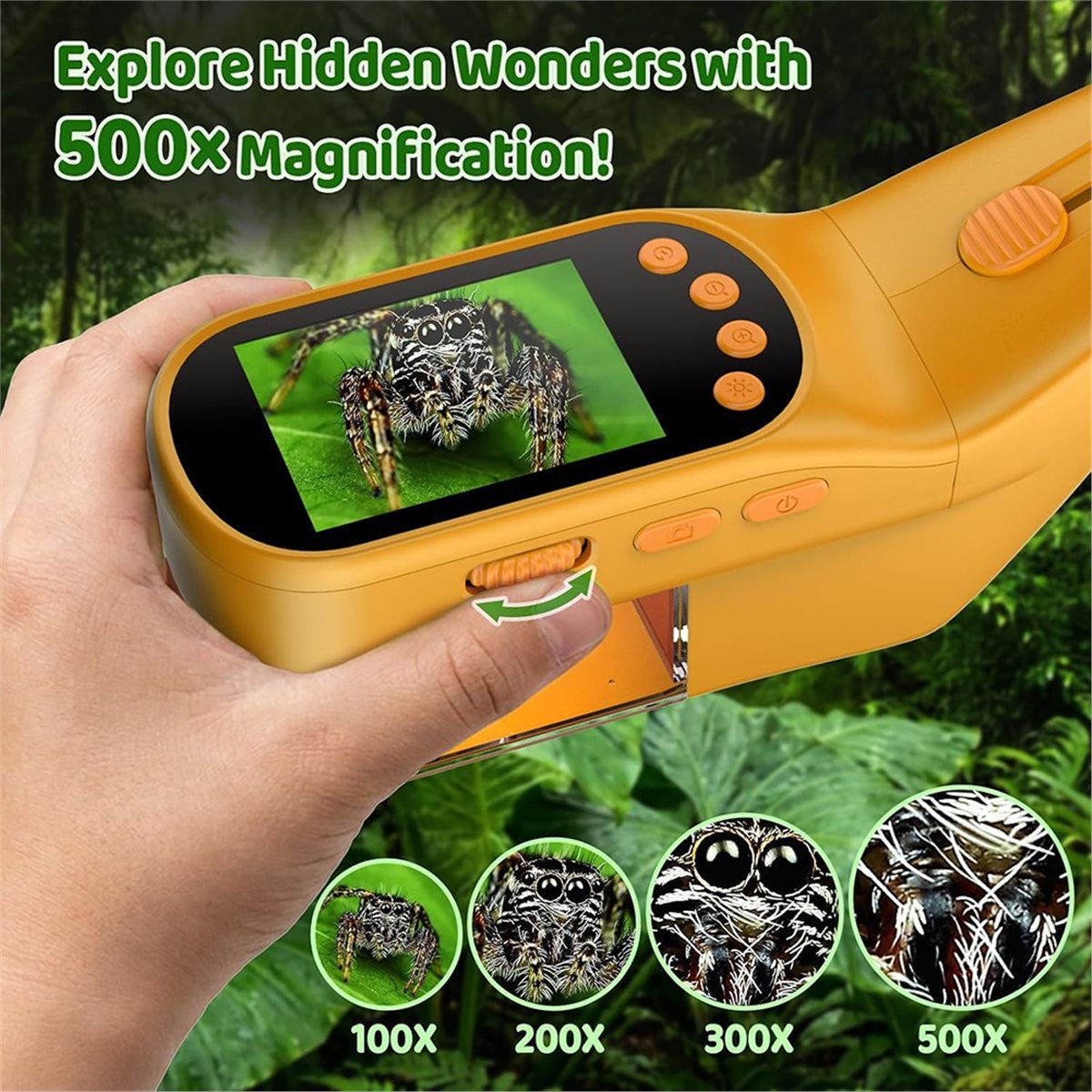 500X Handheld Microscope for K - Kids Outdoor Microscope review and price