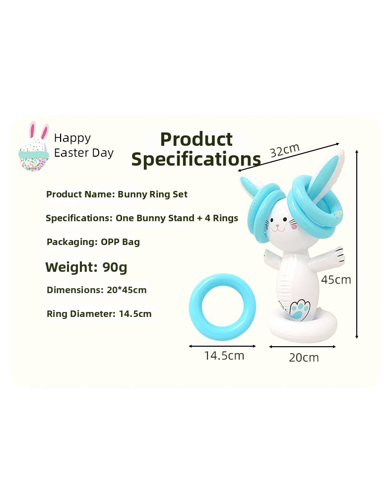 Easter Inflatable Bunny Ring T - Kids Outdoor Games review and price