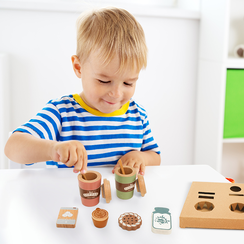 Kids Wooden Coffee Toy Set Tod - Kids Outdoor Mud Kitchen Accessories review and price