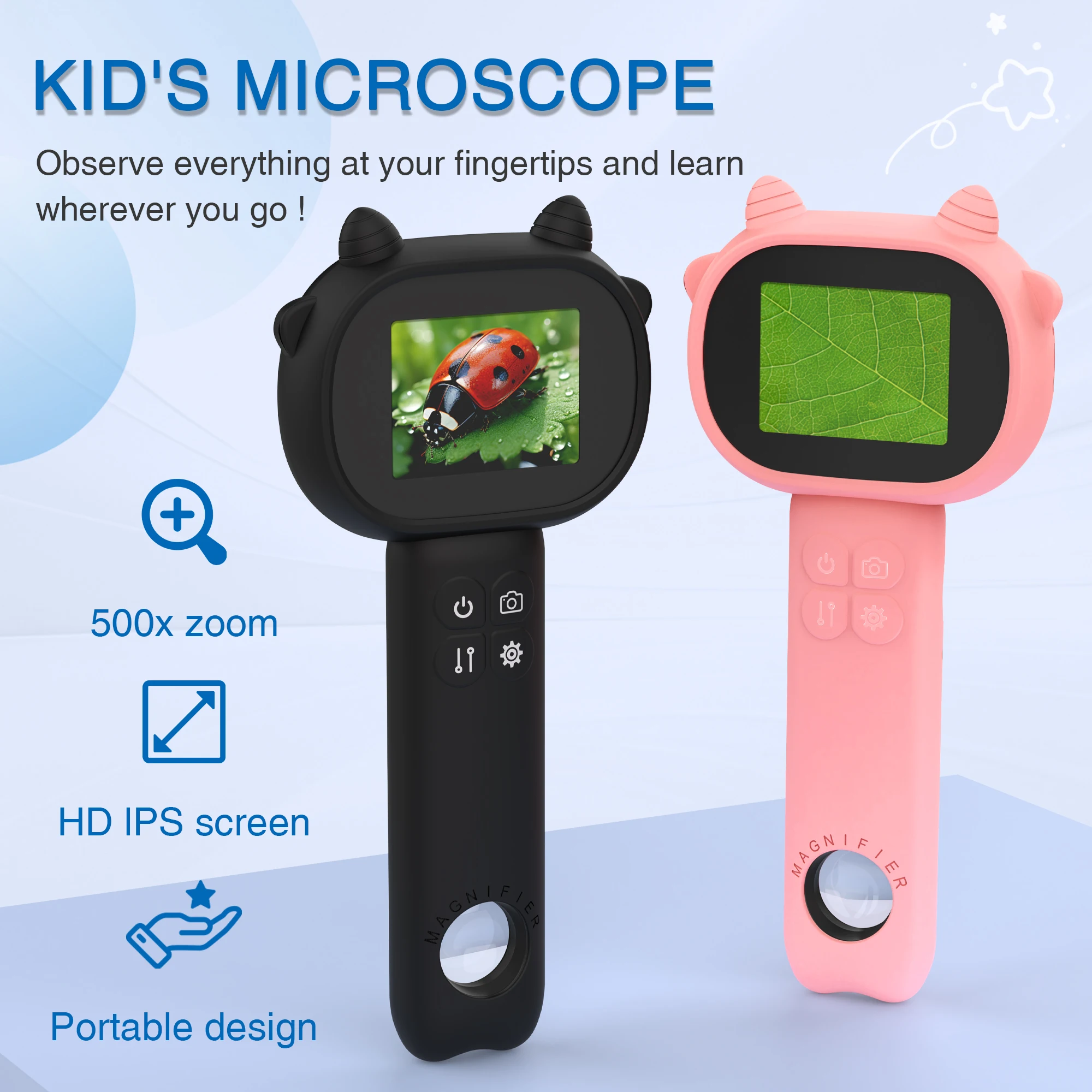 500X Digital Handheld Microsco - Kids Outdoor Microscope review and price
