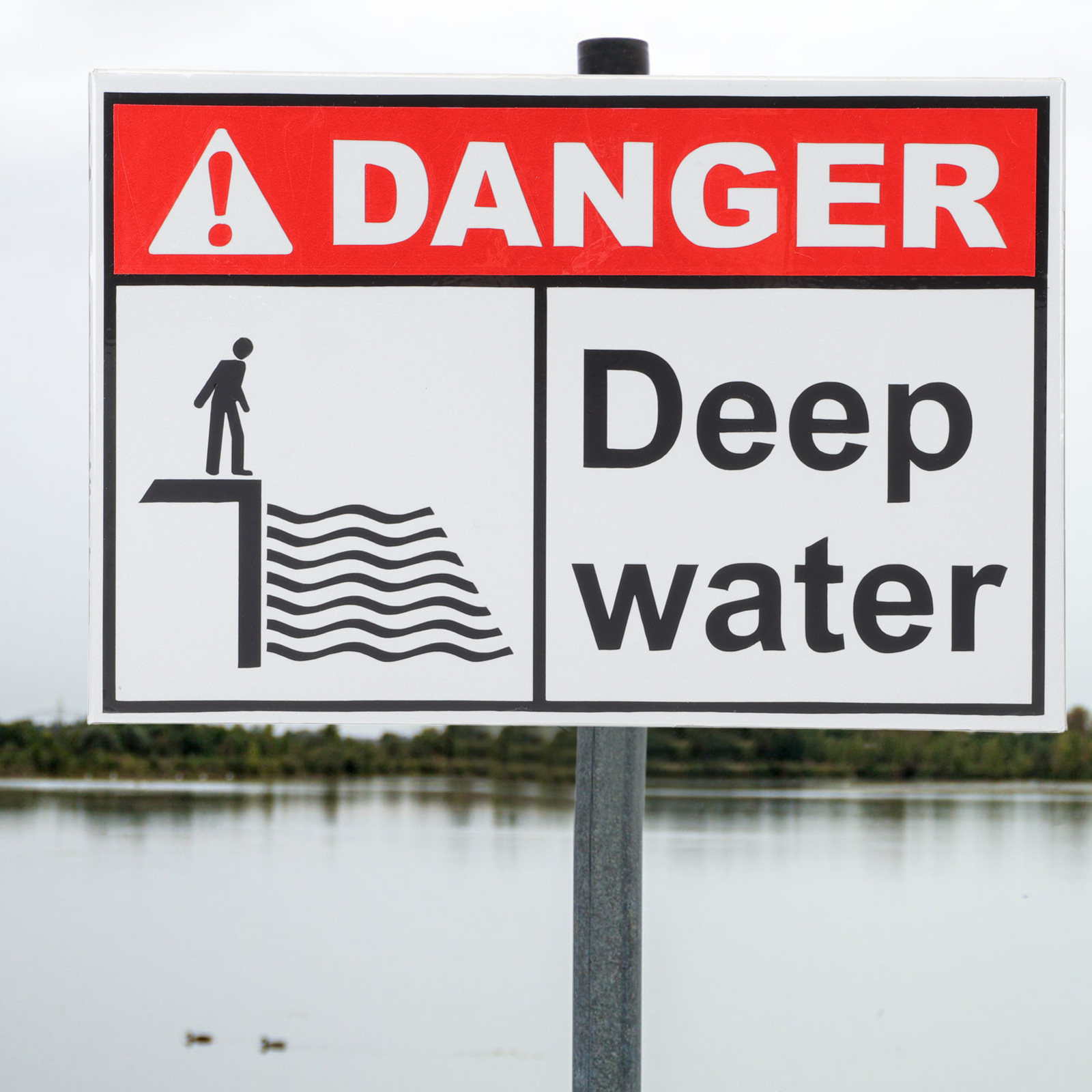 Danger Deep Water Sign Outdoor - Kids Outdoor Zone review and price
