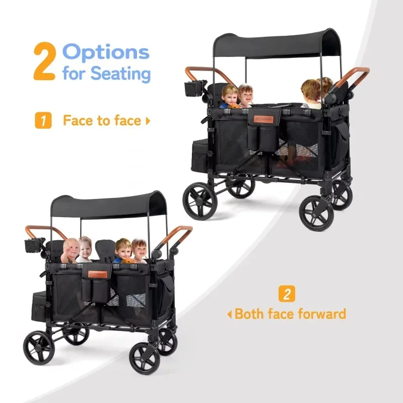 Outdoor Wagon Stroller 4 Seat  - Kids Outdoor Wagon review and price