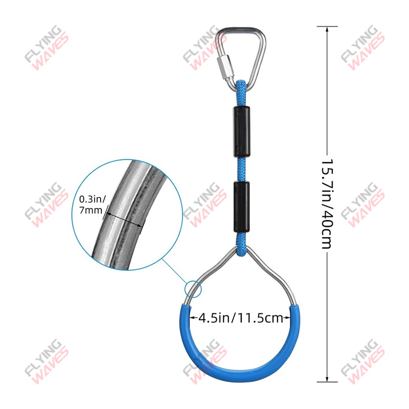 Kids Hanging GYM Ring Swing Cl - Kids Outdoor Climbing Equipment review and price