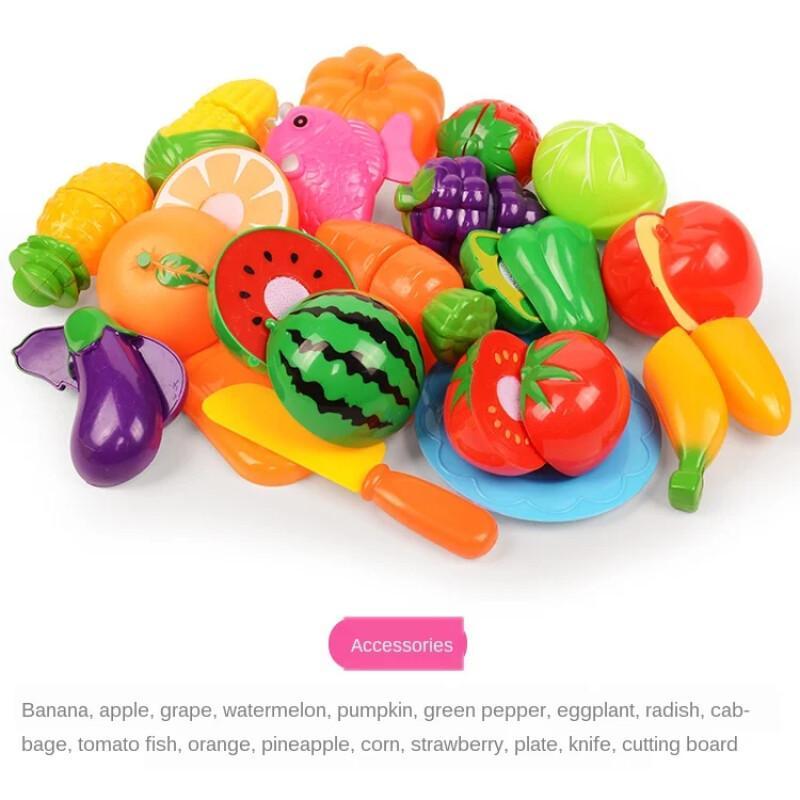 Cutting Play Food Set For Kids - Kids Outdoor Mud Kitchen Accessories review and price