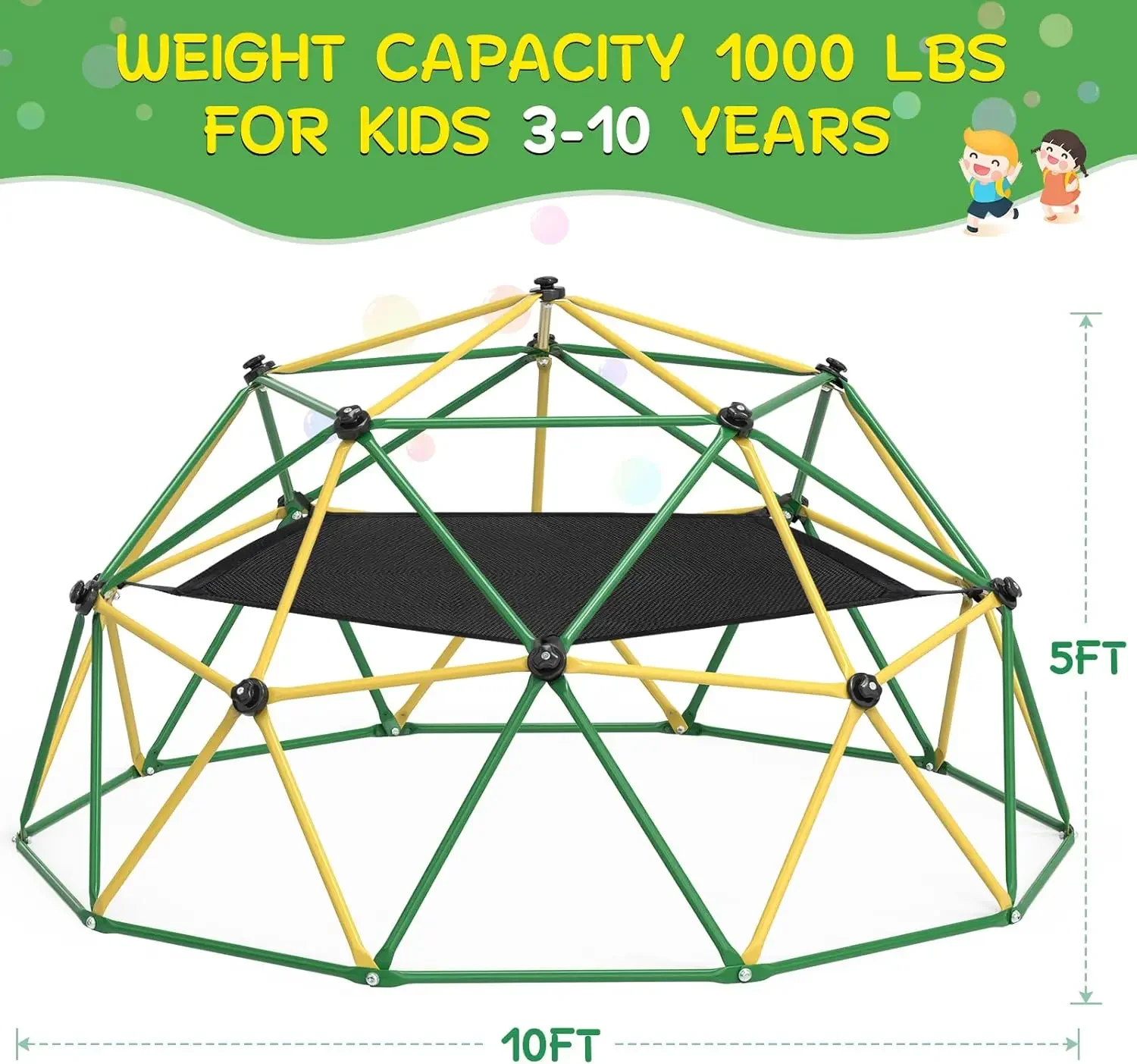 GIKPAL Climbing Dome, 10FT Dom - Kids Outdoor Dome Climber review and price