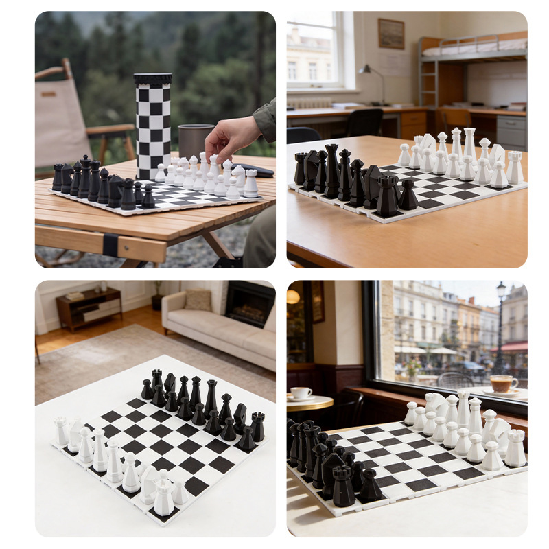 2 in 1 Portable Chess Game Set - Kids Outdoor Activity Toys review and price