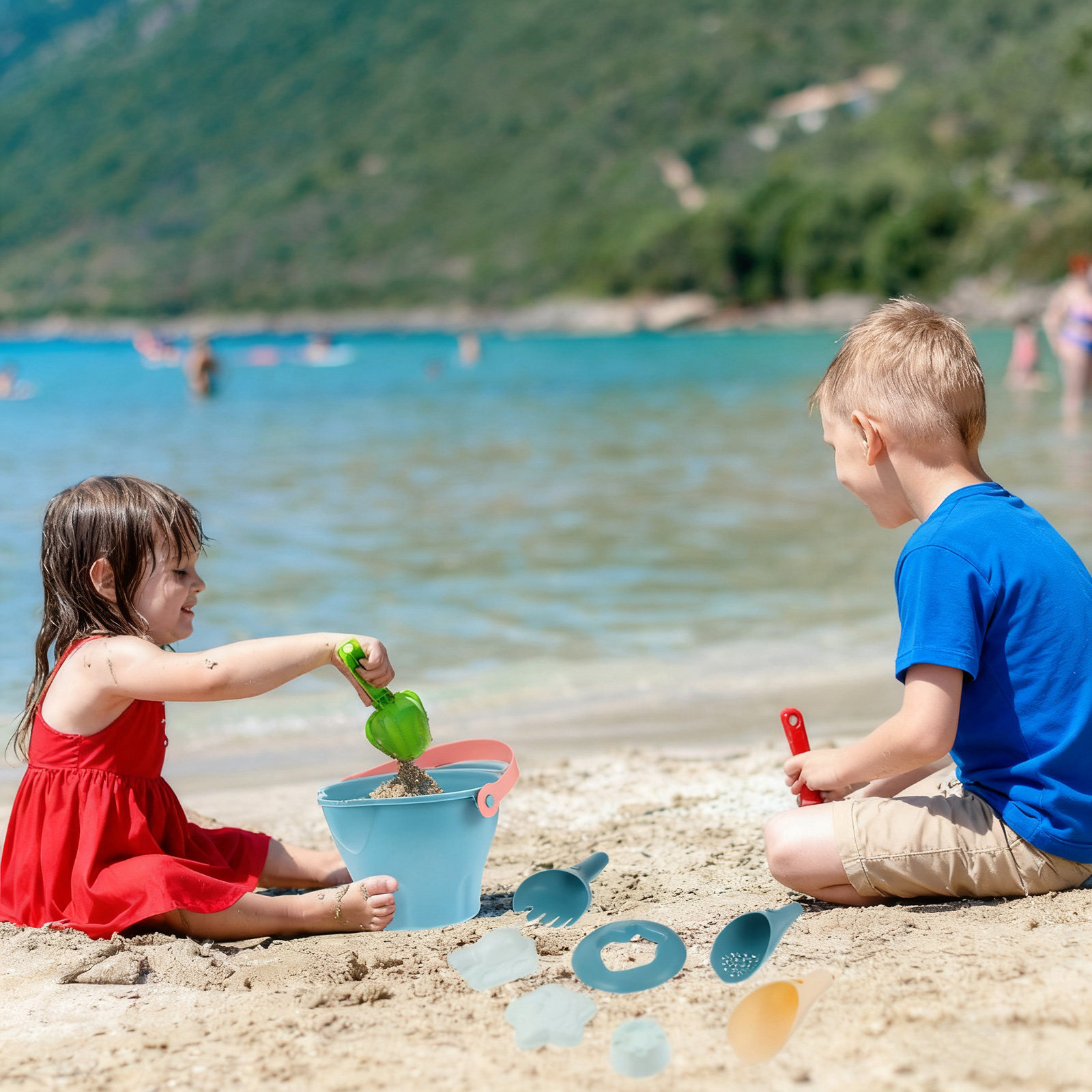 14Pcs Kid Beach Sand Set Durab - Kids Outdoor Activity Toys review and price