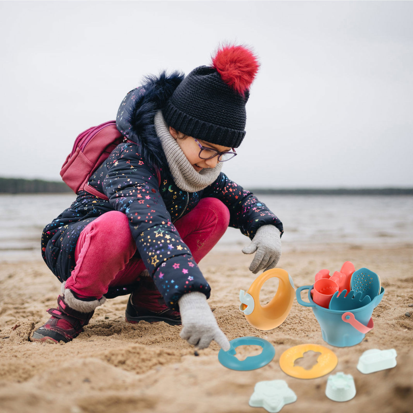 14Pcs Kid Beach Sand Set Durab - Kids Outdoor Activity Toys review and price